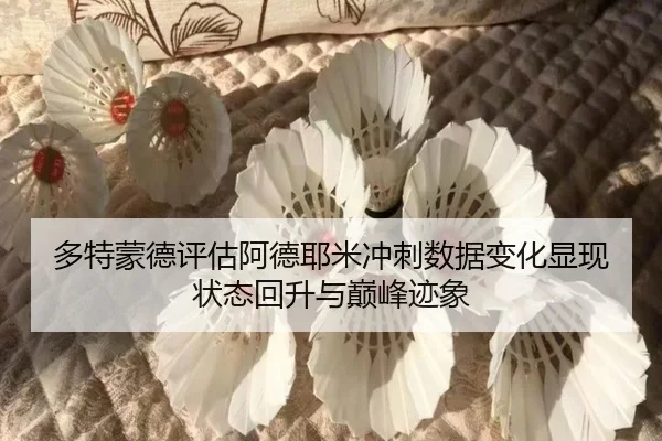 多特蒙德评估阿德耶米冲刺数据变化显现状态回升与巅峰迹象